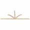 Ekena Millwork Richland Smooth Timber Gable Bracket, Douglas Fir, 108"W x 45"H x 1 1/2"D x 3 1/2"F, 10/12 Pitch GBW108X45X0204RIC00SDF - alternate 2